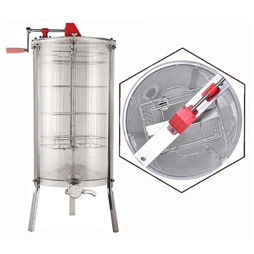 TRANSPARENT MANUAL HONEY EXTRACTOR (3 Frames)