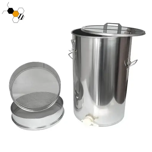 HONEY TANK w/ DOUBLE SIEVE ~ 70L